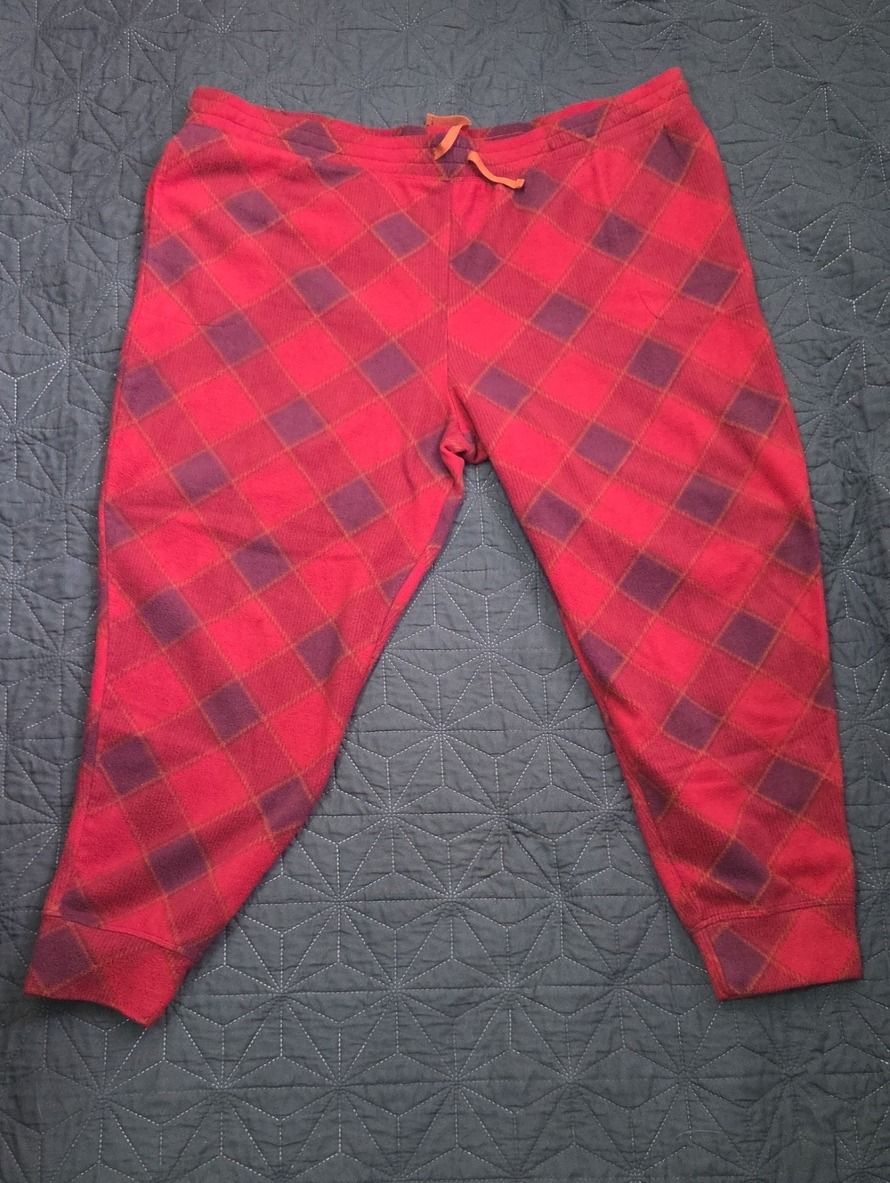 Cuddl Duds Red Cozy Fleece Pants